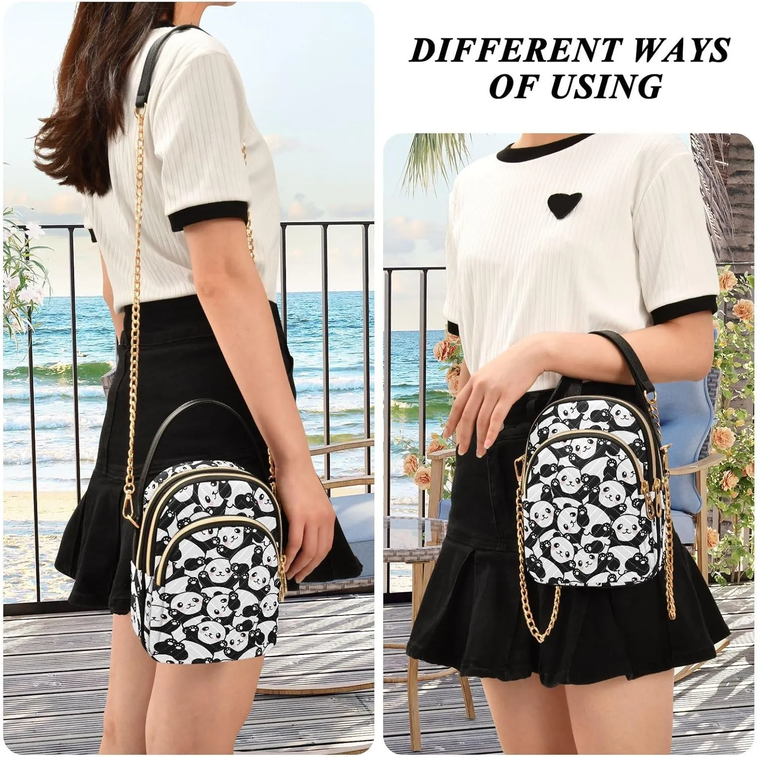 Quilted Crossbody Bags for Women Trendy, Women's Crossbody Handbags Butterfly Travel Cell Phone Purses Bags