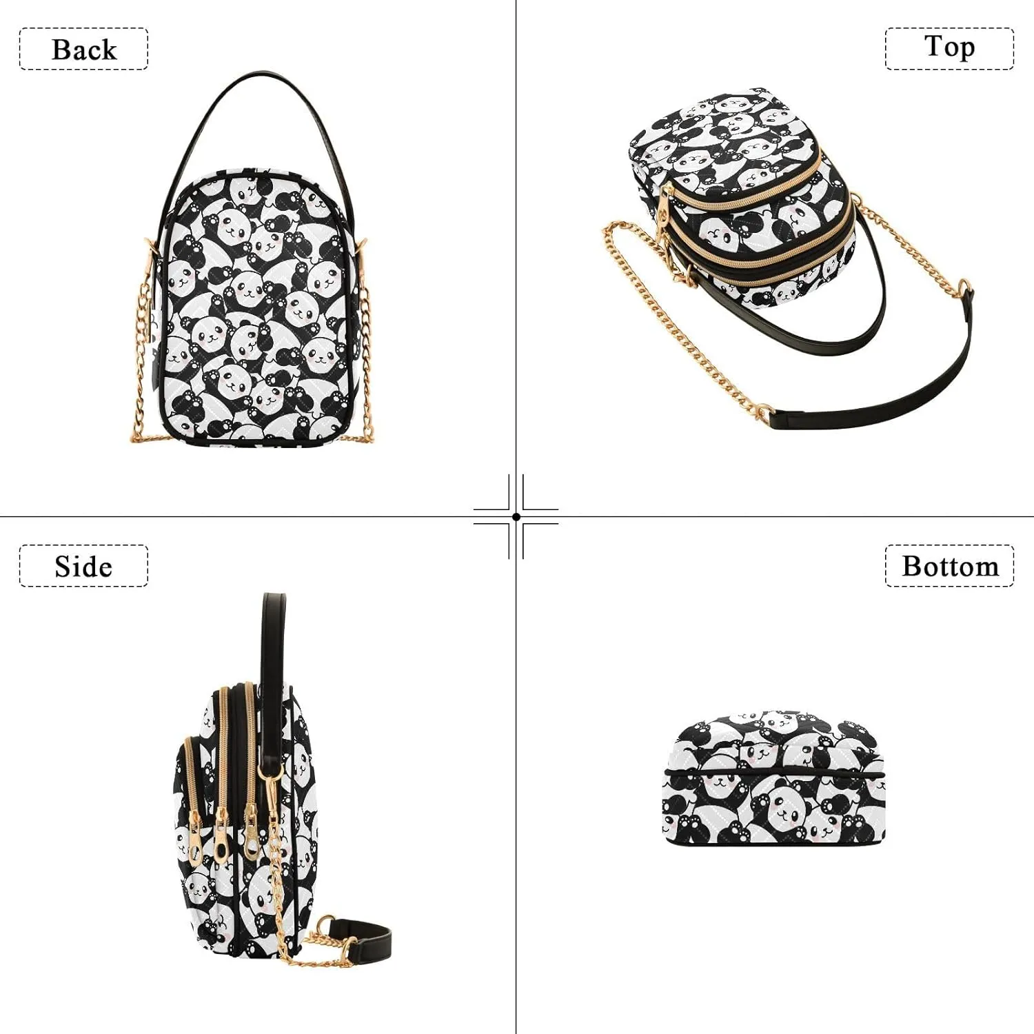 Quilted Crossbody Bags for Women Trendy, Women's Crossbody Handbags Butterfly Travel Cell Phone Purses Bags
