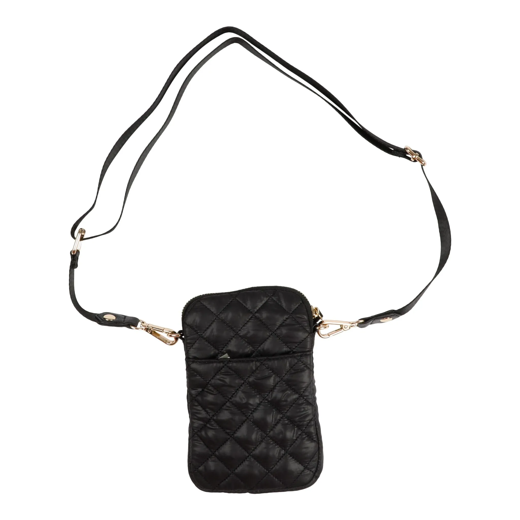 Quilted Nylon Crossbody Phone Case