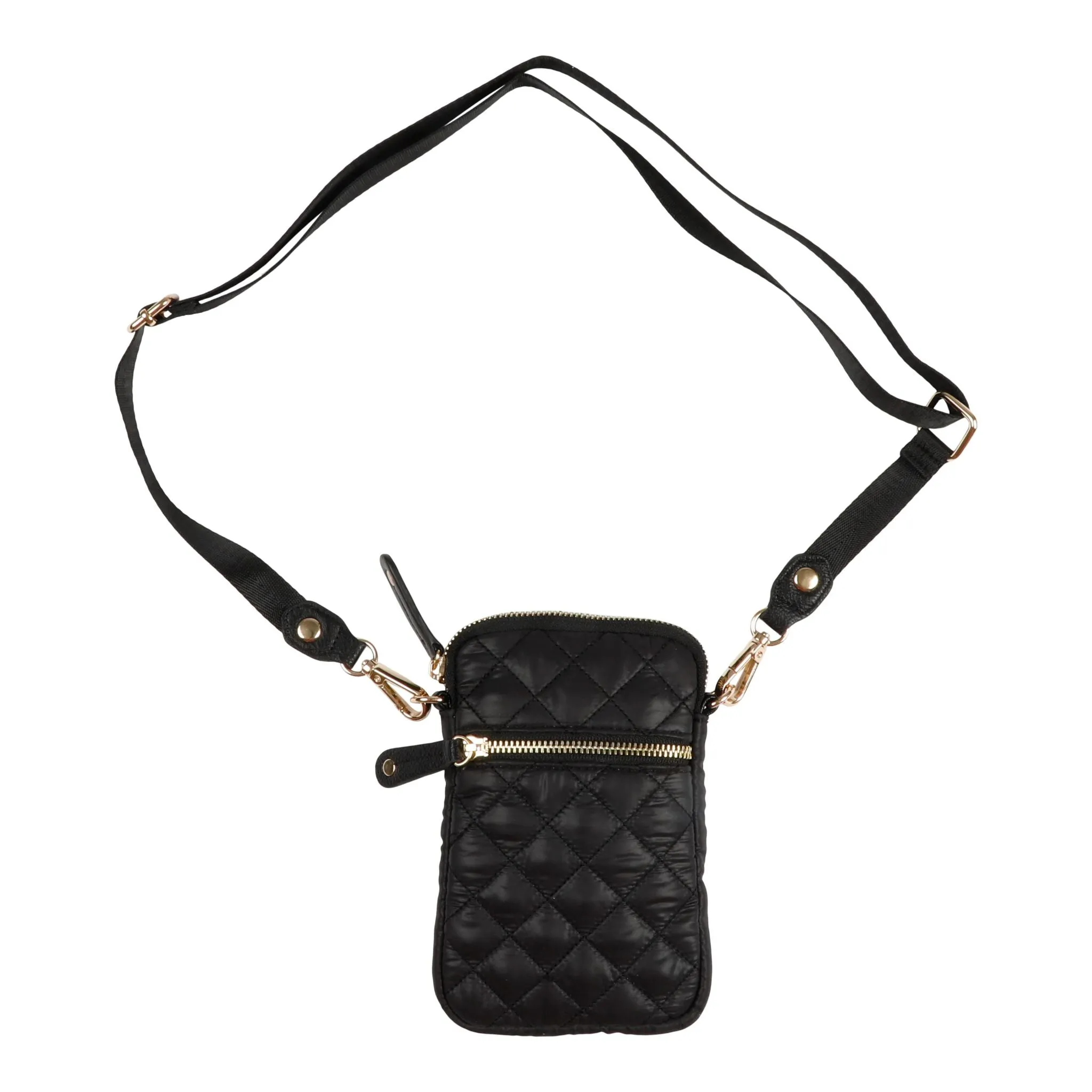 Quilted Nylon Crossbody Phone Case