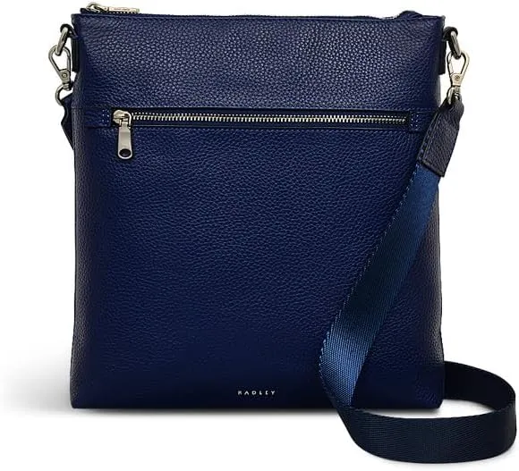 RADLEY London Sunny Dene Women’s Small Leather Ziptop Crossbody Bag, Evenfall