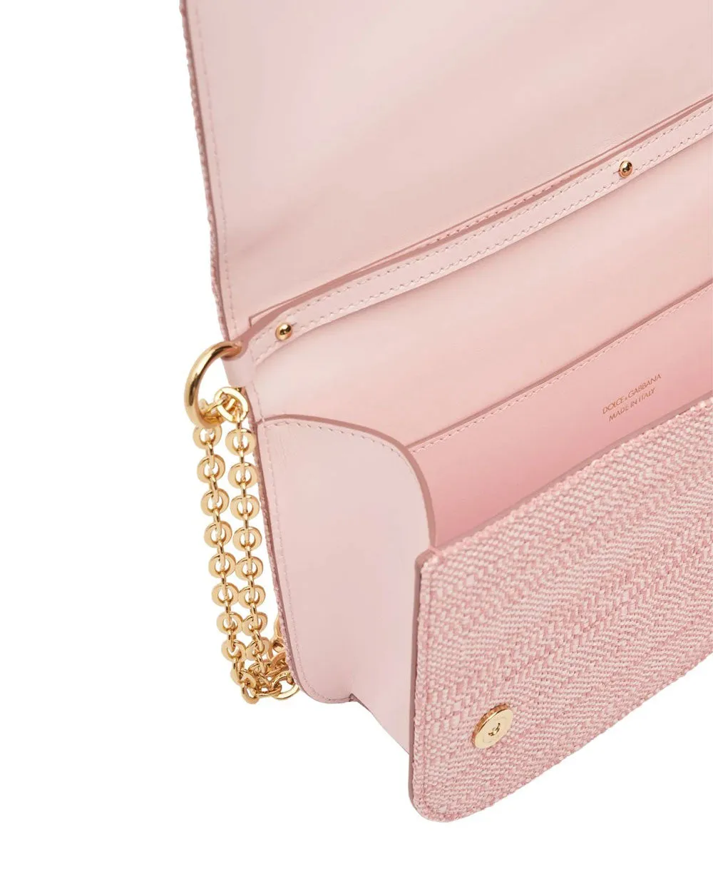 Raffia Crossbody Bag in Rose