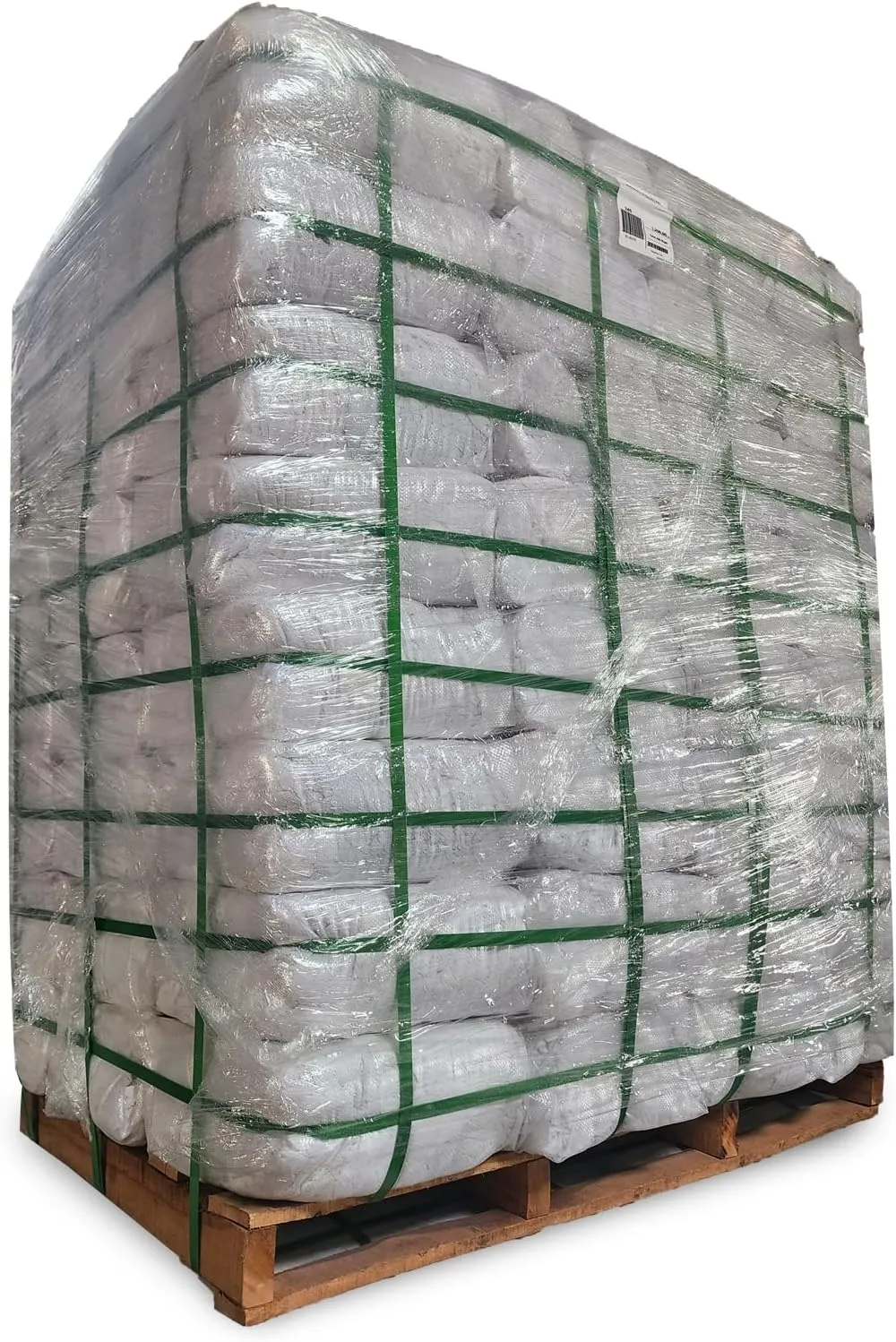 Recycled White Knit Cotton T-Shirt Rags in a Bag Low-Lint Cleaning Cloths for Household, Workshop, Industrial & Beyond-100% Washable, & Absorbent (600 lbs. Pallet 60x10 lbs. Bags)