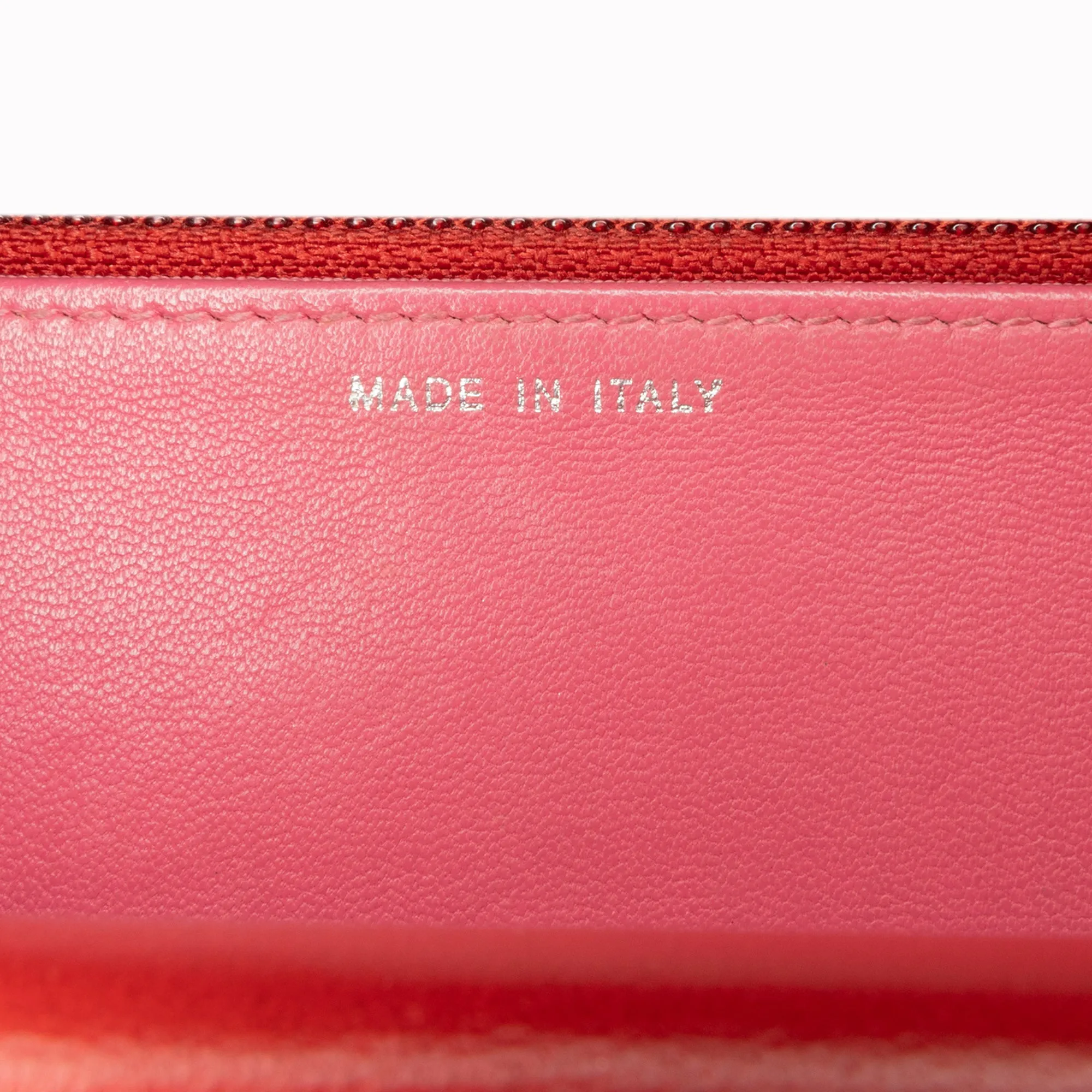 Red Chanel Classic Lambskin Wallet on Chain Crossbody Bag