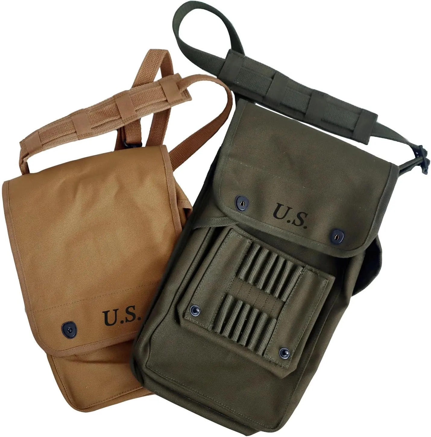 Reproduction WW2 US Case Map Men's Crossbody Bag Outdoor Tool Kit Shoulder Bag