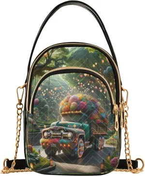 Retro Moon and Sun Cross Body Crossbody Bags for Women, Womens Handbags Trendy Small Shoulder Purses for Women