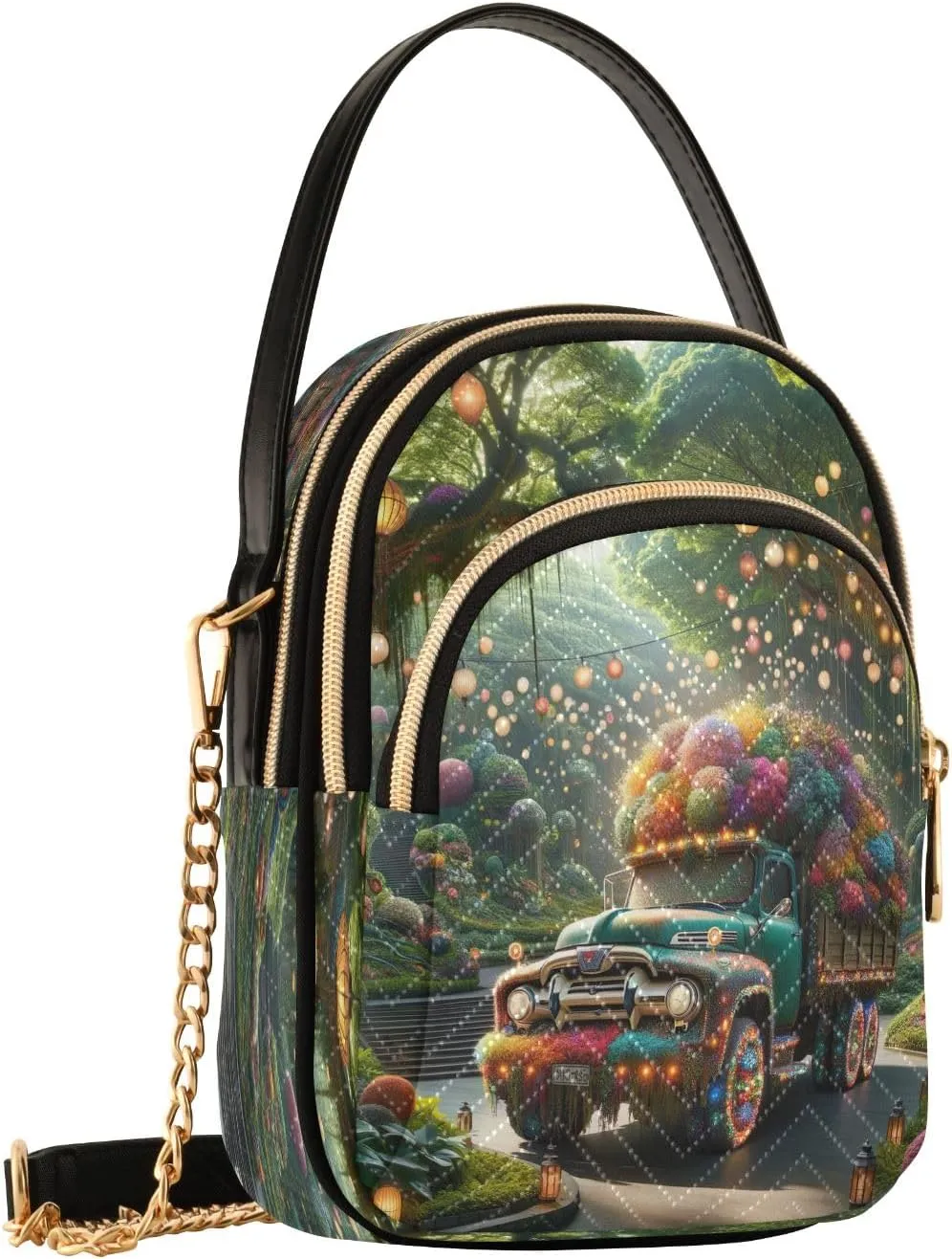 Retro Moon and Sun Cross Body Crossbody Bags for Women, Womens Handbags Trendy Small Shoulder Purses for Women