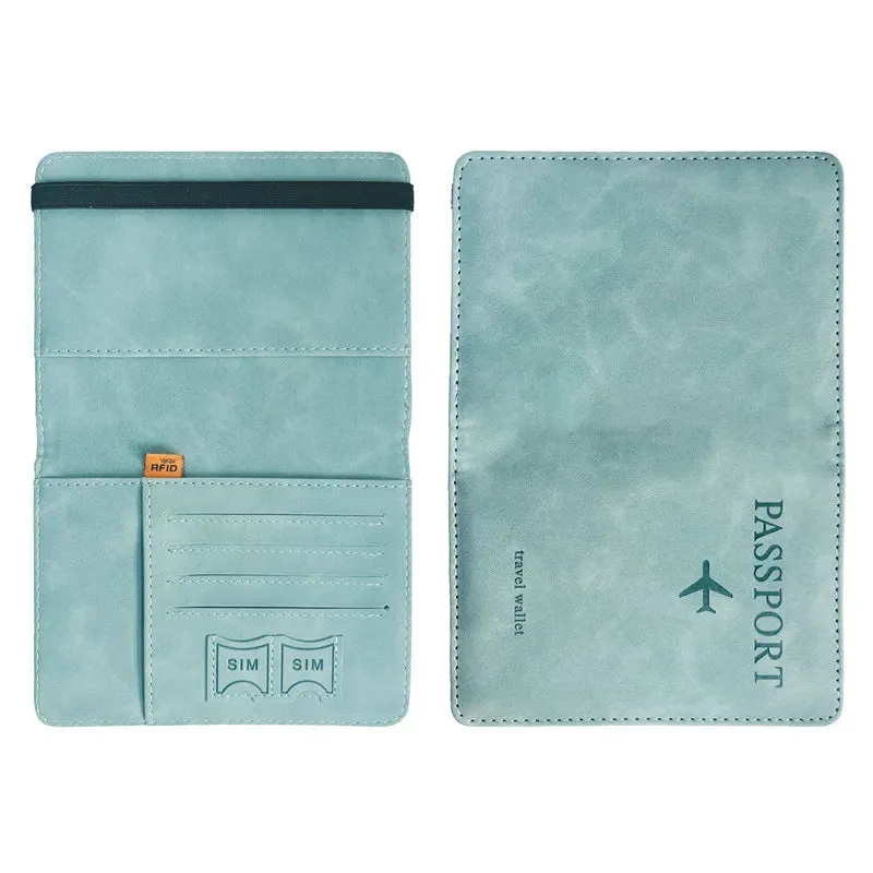 RFID Blocking Passport Holder – Secure Travel Wallet with Premium PU Leather