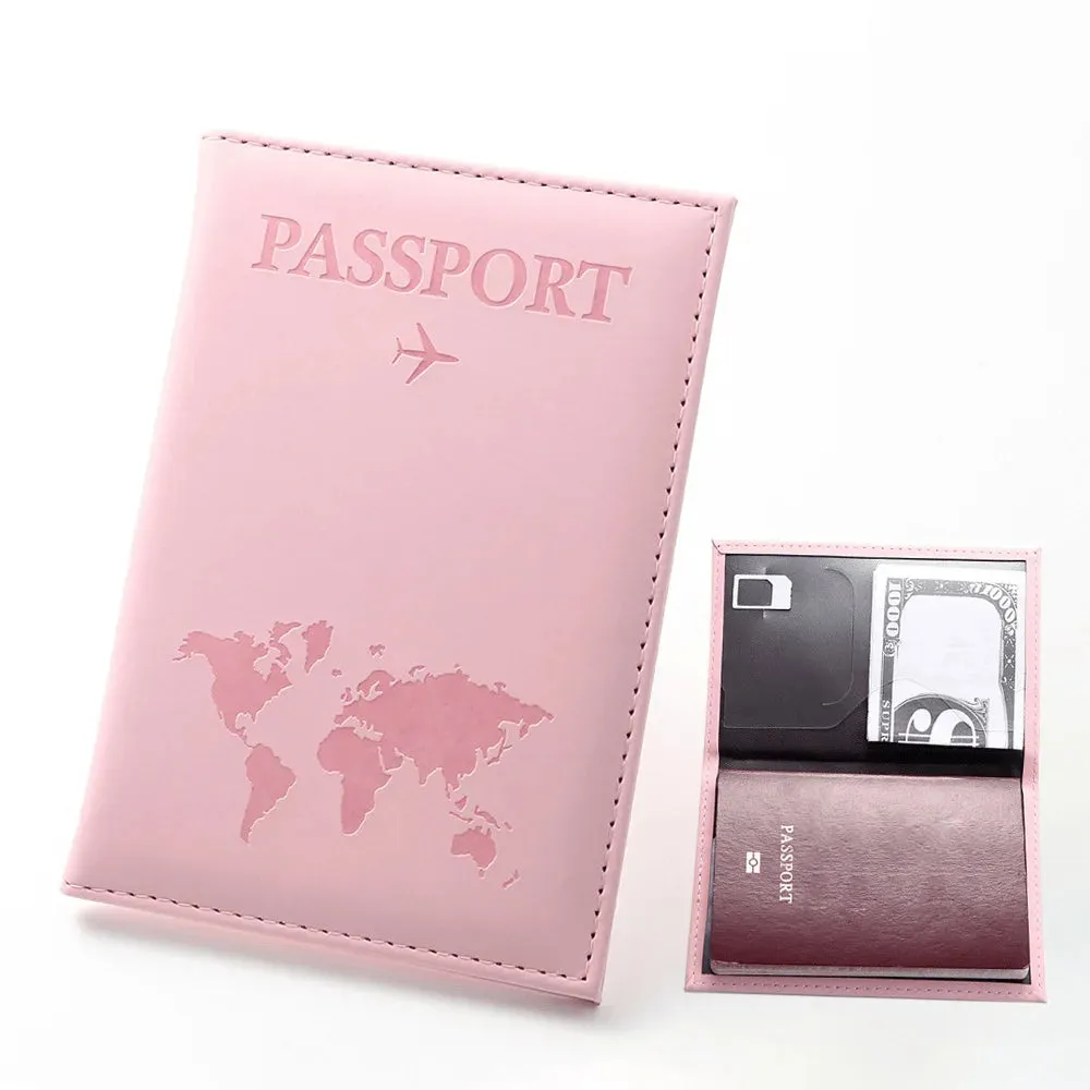 RFID Blocking Passport Holder – Secure Travel Wallet with Premium PU Leather