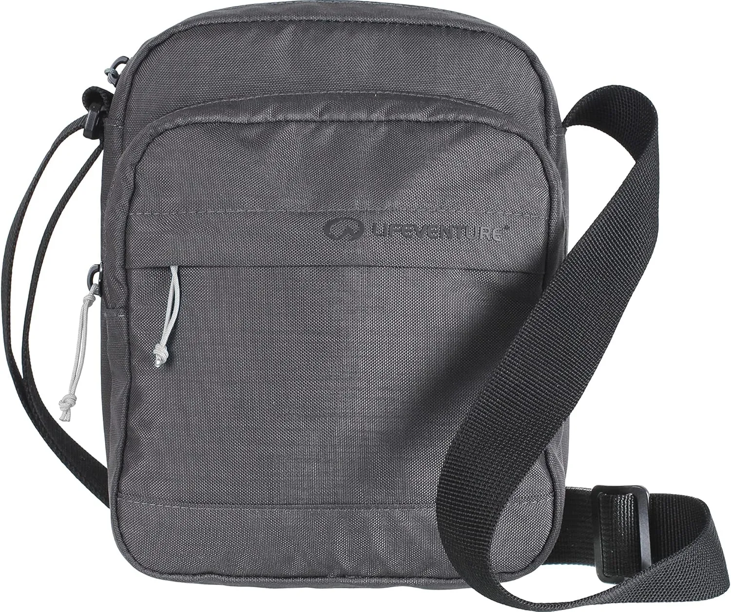 RFID Protected Crossbody Shoulder Bag — Travel Messenger-Style Bag, Eco-Friendly, Recyclable Material (Grey)