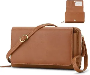 RONSIN Crossbody Bag for Women Wristlet Wallets with RFID Card Small Clutch Purses for Party Prom