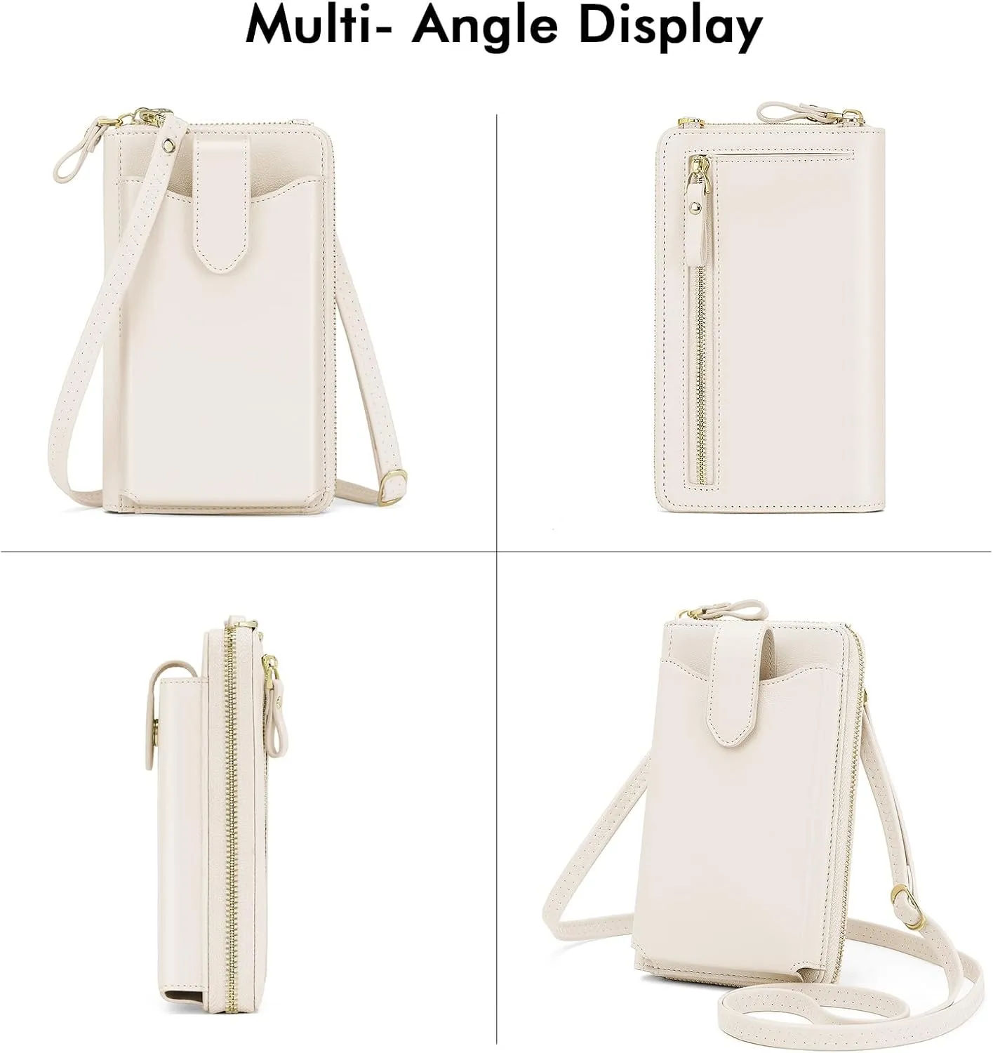 RONSIN Small Crossbody Phone Bag for Women Cell Phone Purse Wallet Mini Shoulder Bag with RFID Card Slots