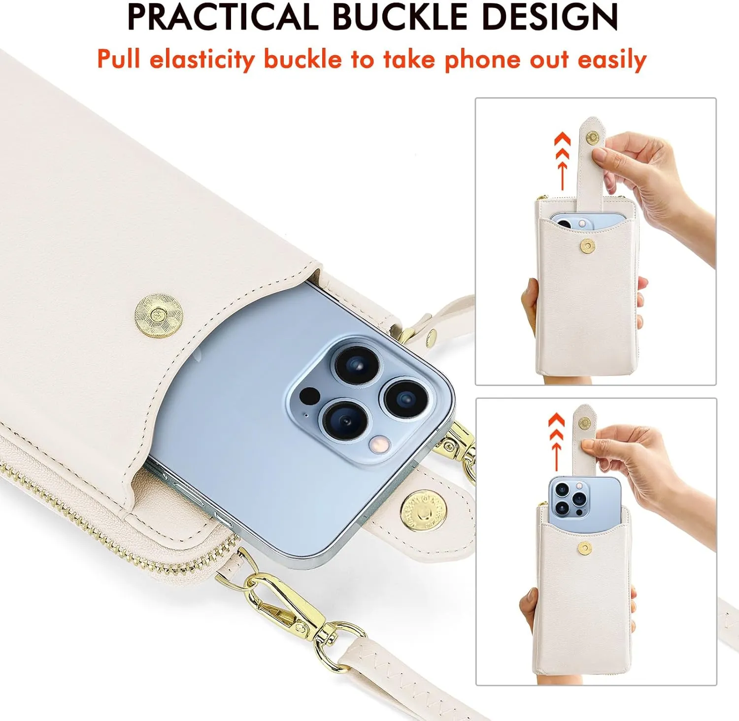 RONSIN Small Crossbody Phone Bag for Women Cell Phone Purse Wallet Mini Shoulder Bag with RFID Card Slots