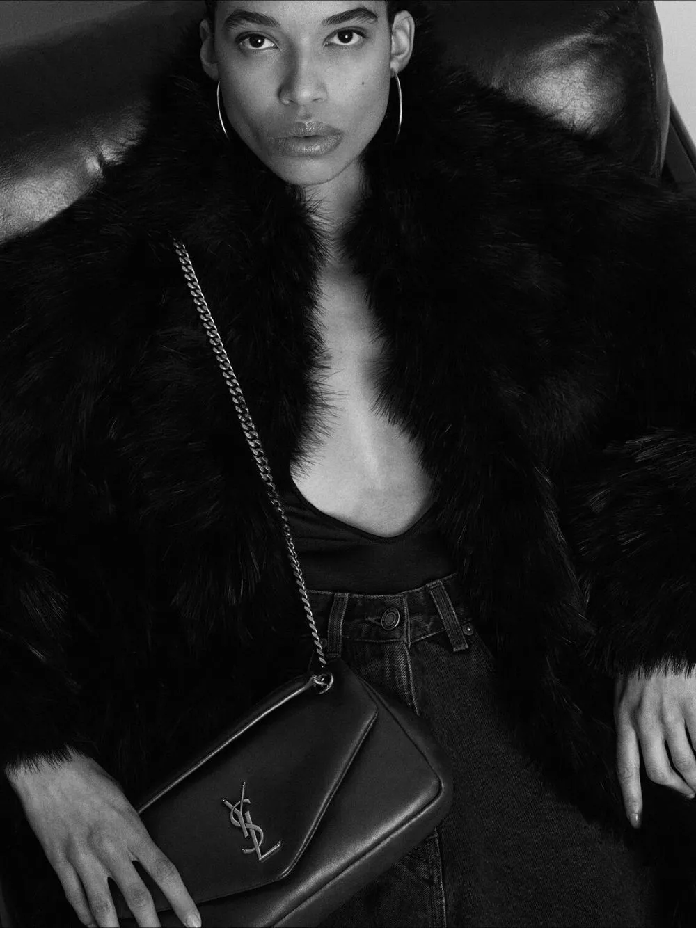 Rouge Merlot Calypso Small Bag in Plunged Lambskin