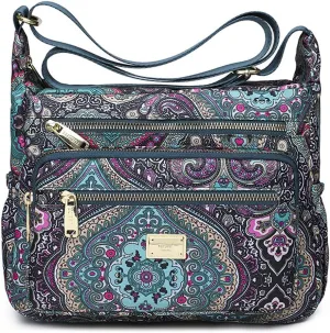 RTGGSEL Boho Trendy Ethnic Women's Waterproof Sling Backpack Crossbody Shoulder Chest Bag for Travel Hiking Daypack