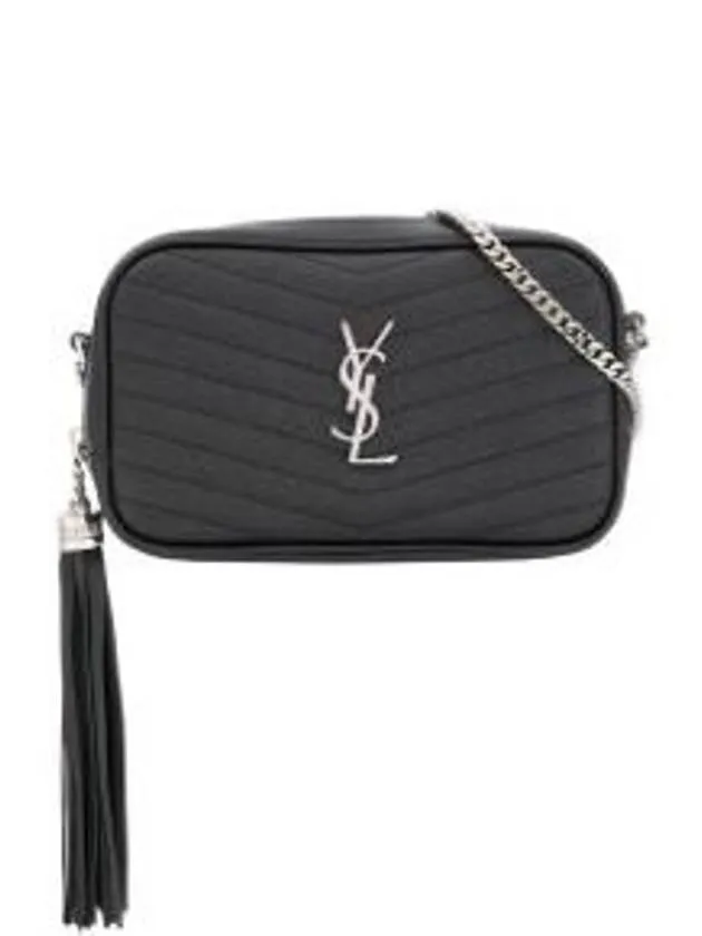 Saint Laurent Black Bag Leather Poudre Silver in Quilted de Exclusive offerings Mini Grain Lou Embossed Act now