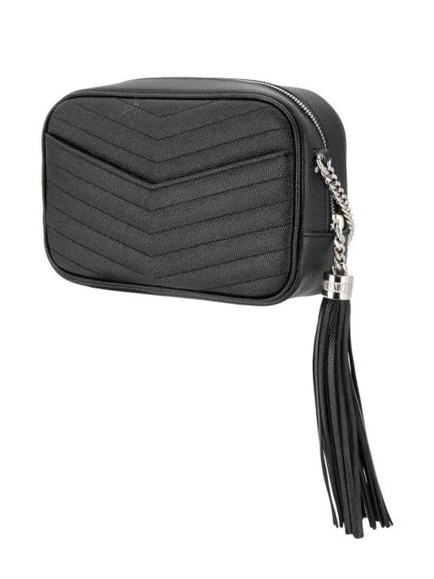 Saint Laurent Black Bag Leather Poudre Silver in Quilted de Exclusive offerings Mini Grain Lou Embossed Act now