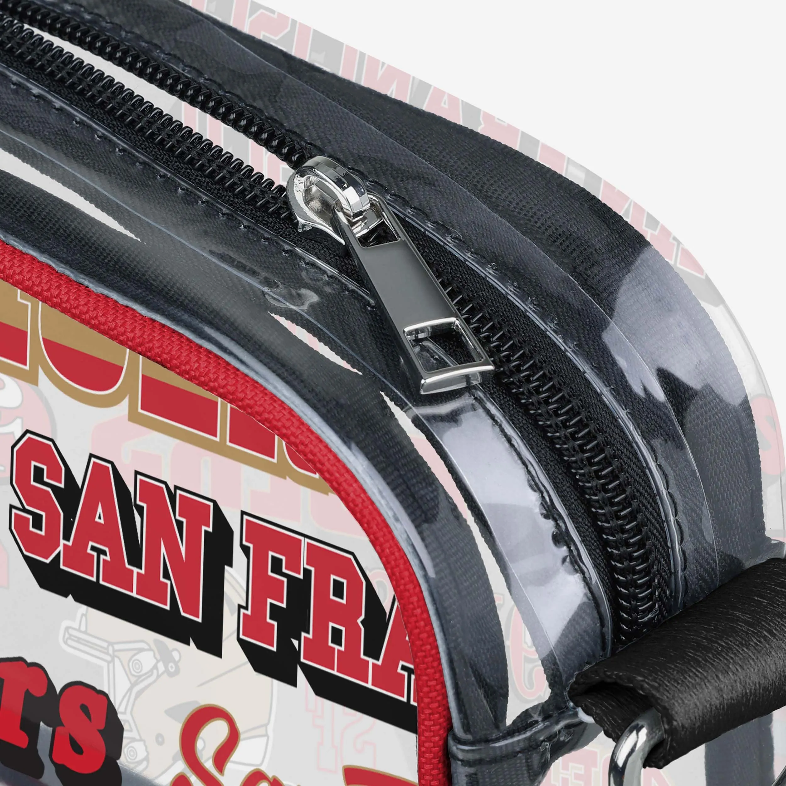San Francisco 49ers Repeat Retro Print Clear Crossbody Bag