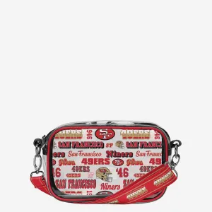 San Francisco 49ers Repeat Retro Print Clear Crossbody Bag