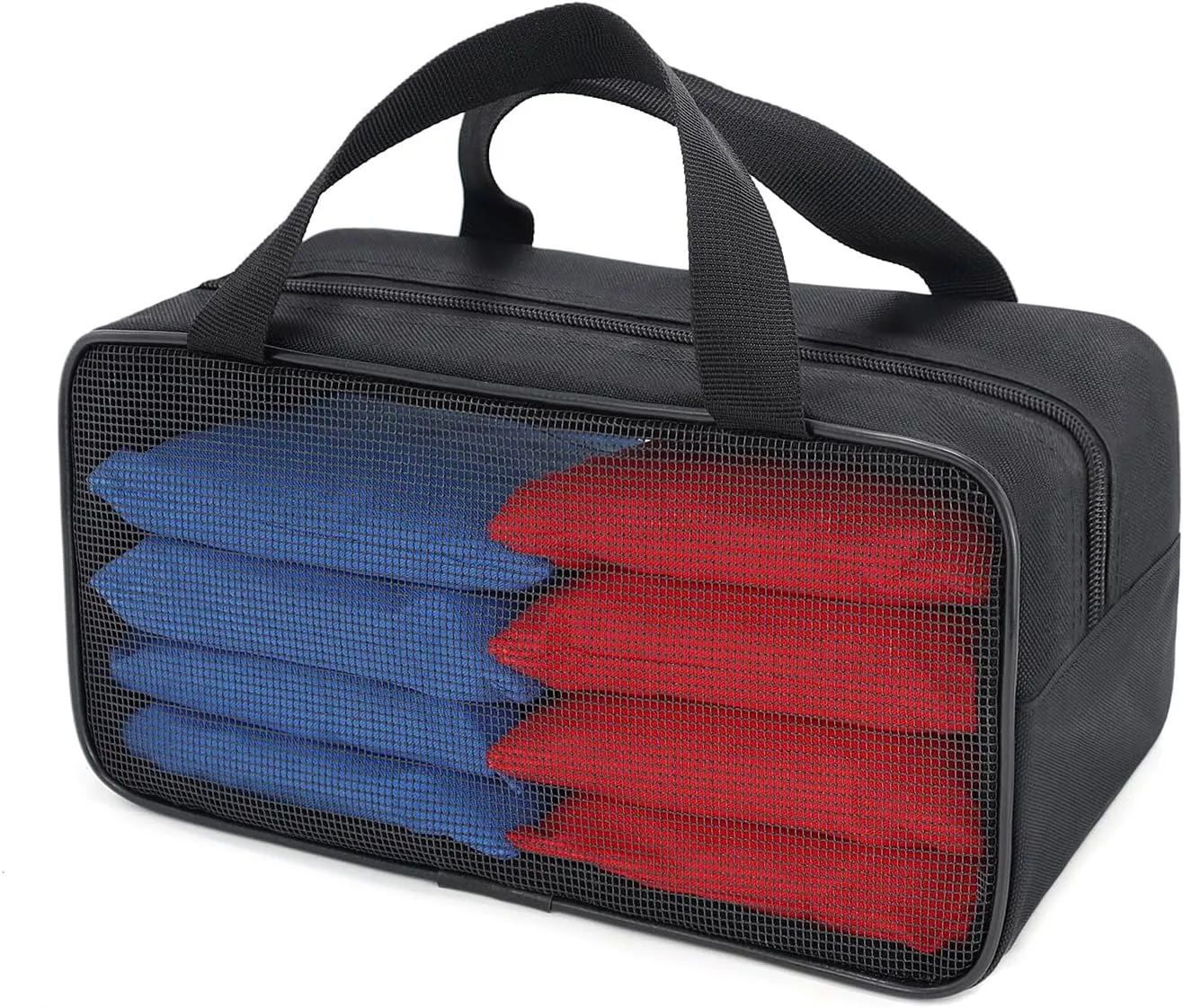 SCOTTCHEN Cornhole Bag Carry Case Carrying Pouch Accessories Utility Storage Box Black