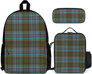Scottish Clan Anderson Lightweight Pocket Backpack Crossbody Lunch Bag Set Unisex