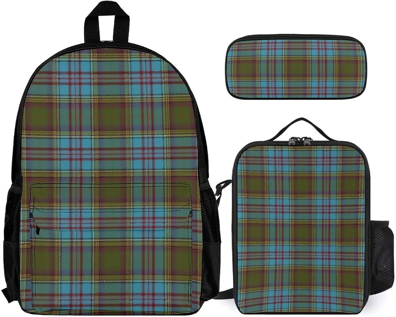 Scottish Clan Anderson Lightweight Pocket Backpack Crossbody Lunch Bag Set Unisex