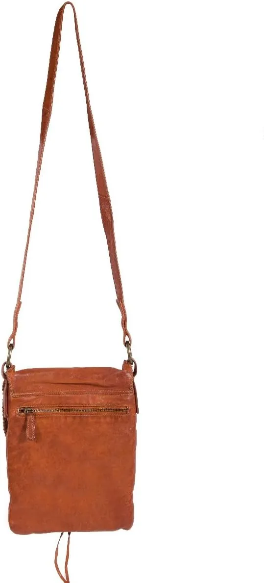 Scully Soft Leather Whipstitch Crossbody Handbag B185 **