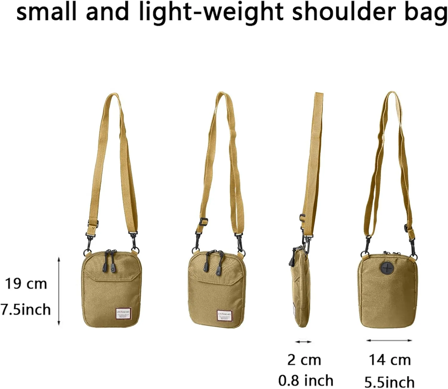 SEAFEW Mini Crossbody Bag Shoulder Bag for Men, Small Messenger Satchel Bag for Women