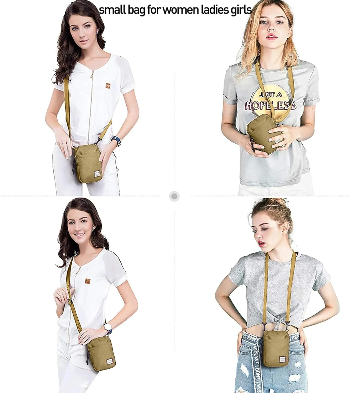 SEAFEW Mini Crossbody Bag Shoulder Bag for Men, Small Messenger Satchel Bag for Women