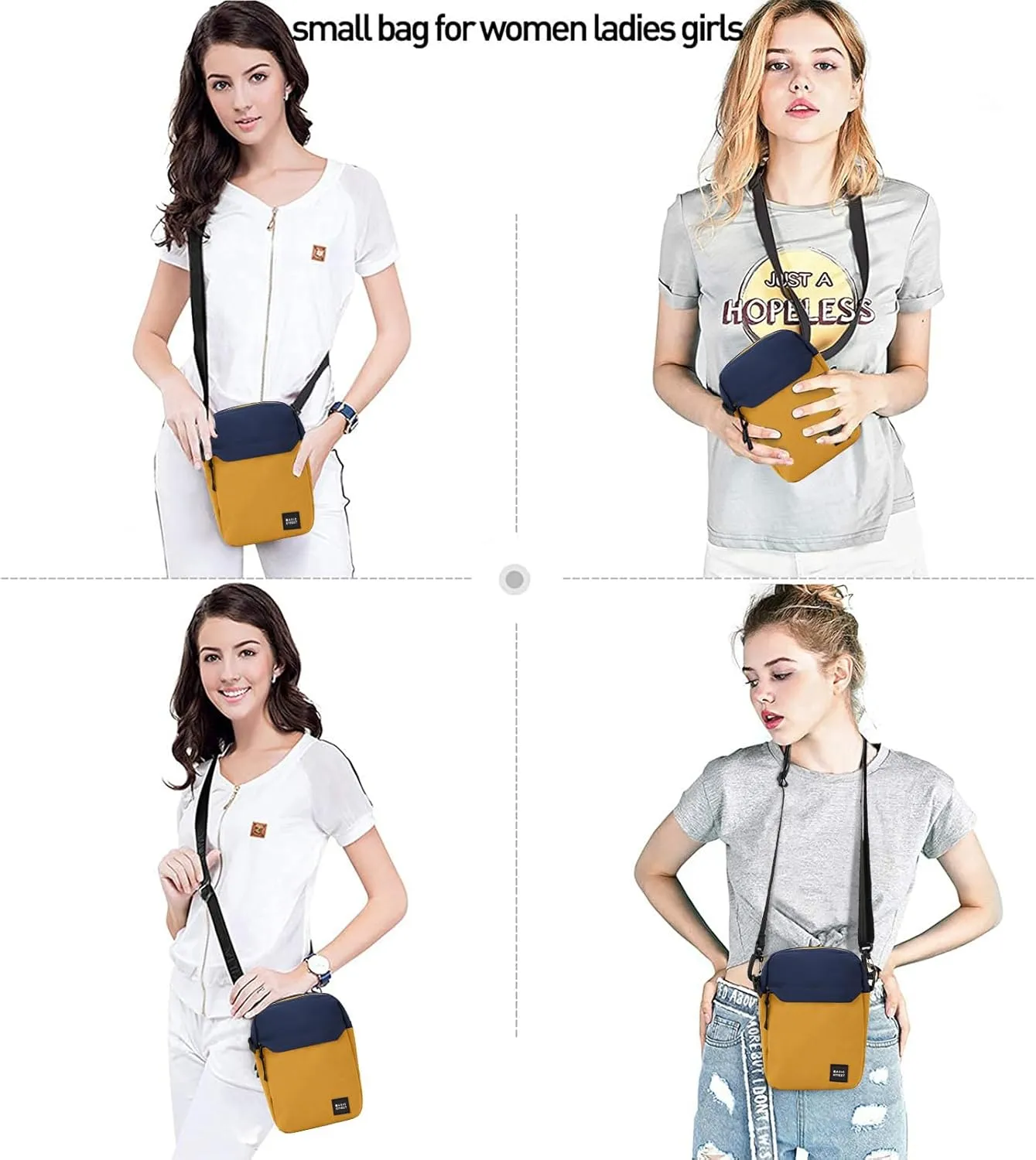 SEAFEW Mini Crossbody Bag Shoulder Bag for Men, Small Messenger Satchel Bag for Women