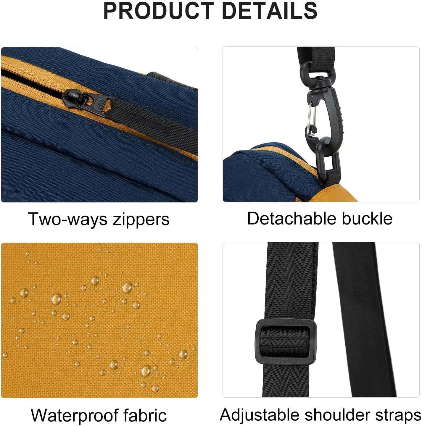 SEAFEW Mini Crossbody Bag Shoulder Bag for Men, Small Messenger Satchel Bag for Women