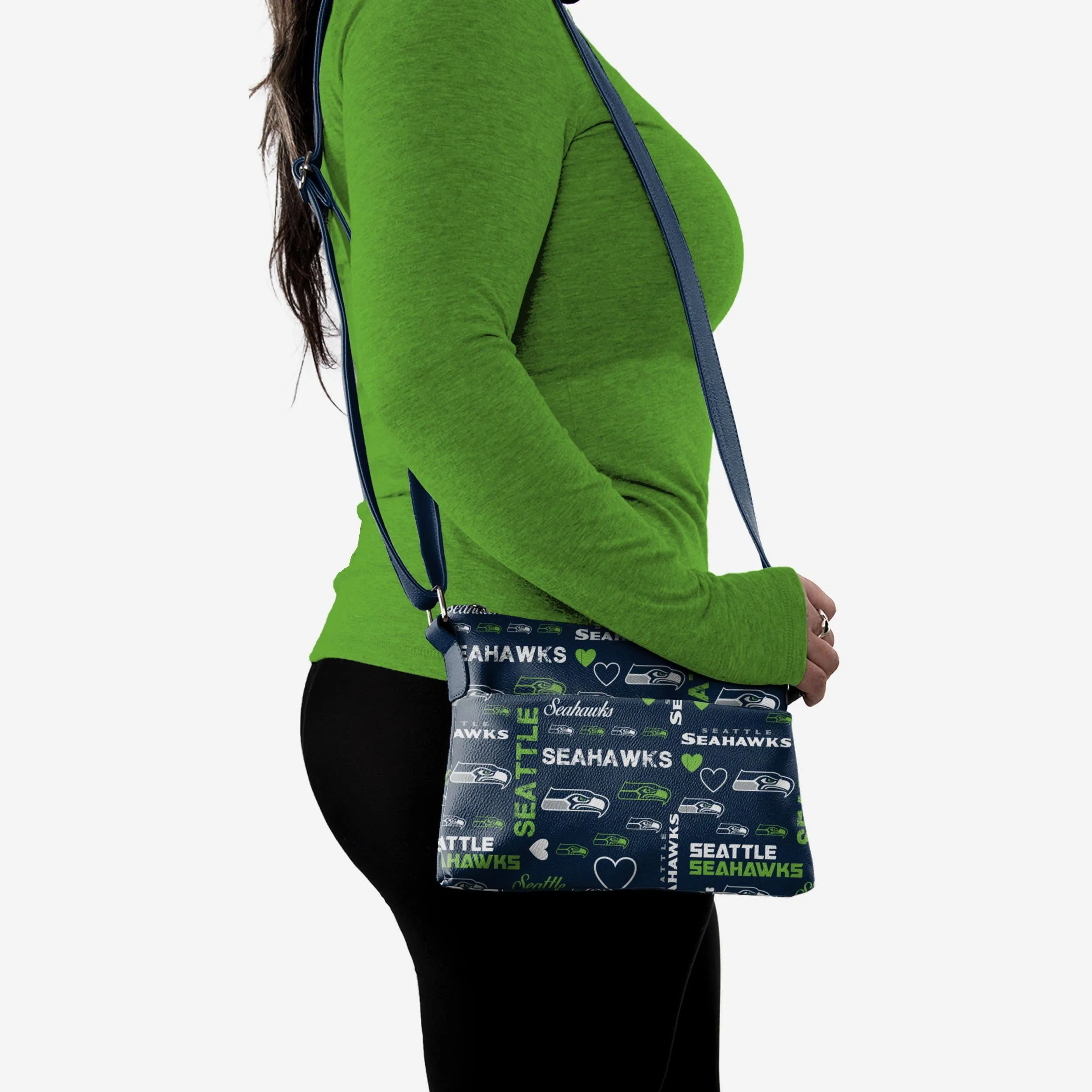 Seattle Seahawks Logo Love Crossbody Purse