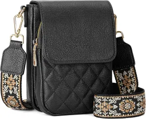 SENDEFN Small Crossbody Bags for Women Cell Phone Bag Leather Wallet Purses Adjustable Strap
