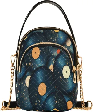senya Cd Disc Crossbody Handbags for Women Casual Leather Shoulder Phone Purse