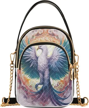 senya Pink Black Leopard Crossbody Handbags for Women Casual Leather Shoulder Phone Purse