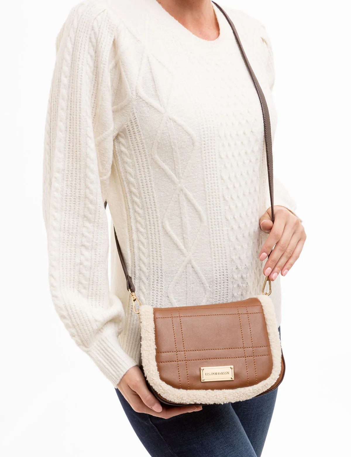 SHERPA DIAMOND CROSSBODY BAG