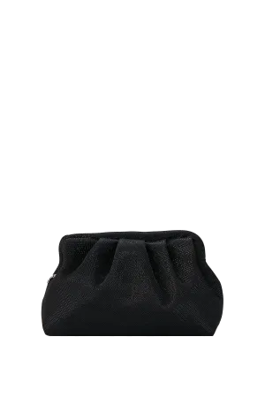 Shimmery Pouch Crossbody Bag - Black