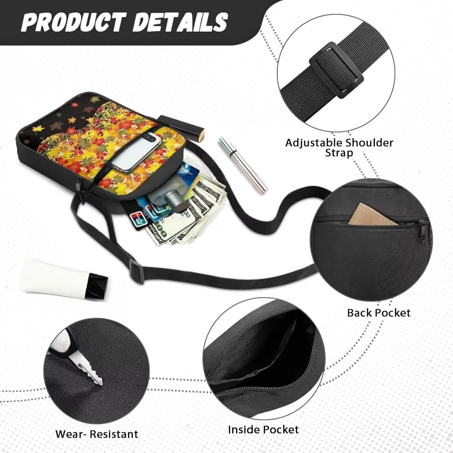 Shoulder Bag for Women Crossbody Sling Bag Fashion Messenger Bag Small Cell Phone Purse Holder Wallet