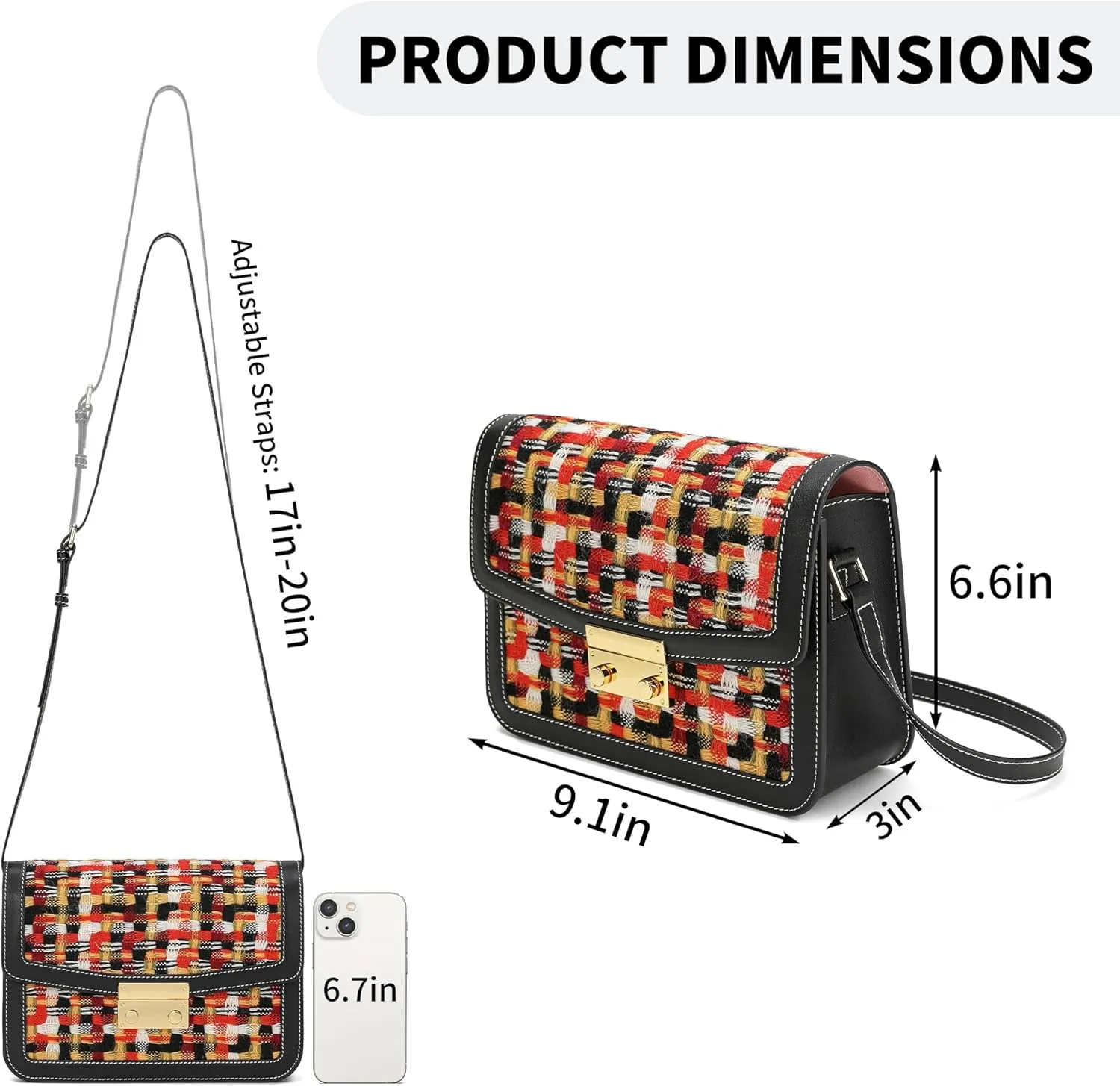 Shoulder Bag for Women leather bag Purses and Handbags with Zipper Crossbody Bag black shoulder bag