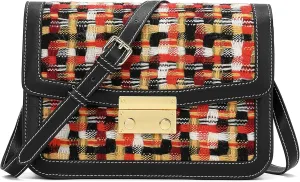 Shoulder Bag for Women leather bag Purses and Handbags with Zipper Crossbody Bag black shoulder bag