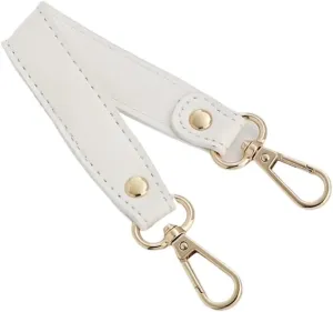 Shoulder Strap PU Leather Women Handbag Handle Short Bag Strap Useful Replaceable 28cm Fashion Simple Solid Color Wide Shoulder Strap Handbags Strap(White)