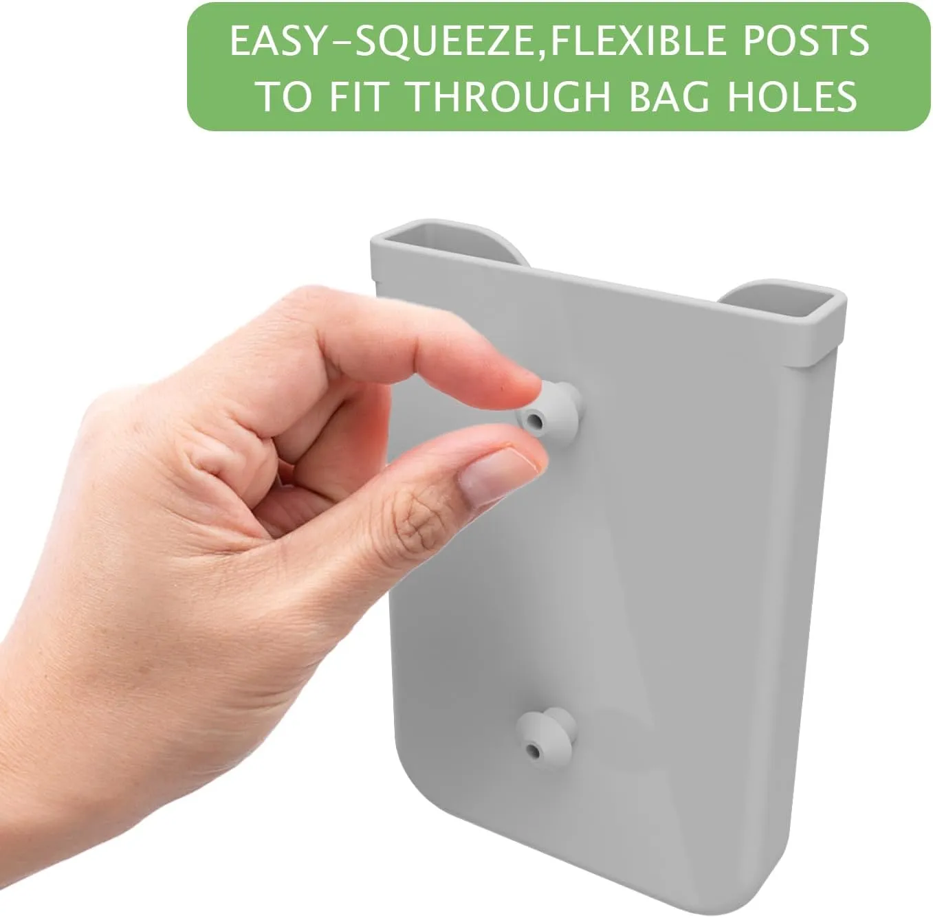 Silicone Phone Holder Compatible with Bogg Bag, Soft Silicone Charm Insert Accessories and Attachment for Bogg Beach Bags, Generic Portable Size Fits for iPhone and Android Phones Grey