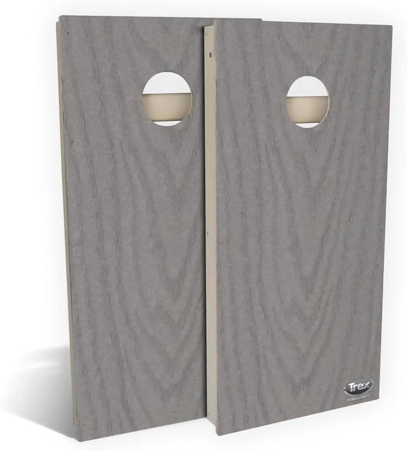 Skip's Garage Trex Pebble Grey All-Weather Cornhole Set - 100% Weatherproof CVC Composite Cornhole Boards