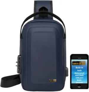 Sling Bag - Chest & Crossbody Bag for Men - Gold Man Purse