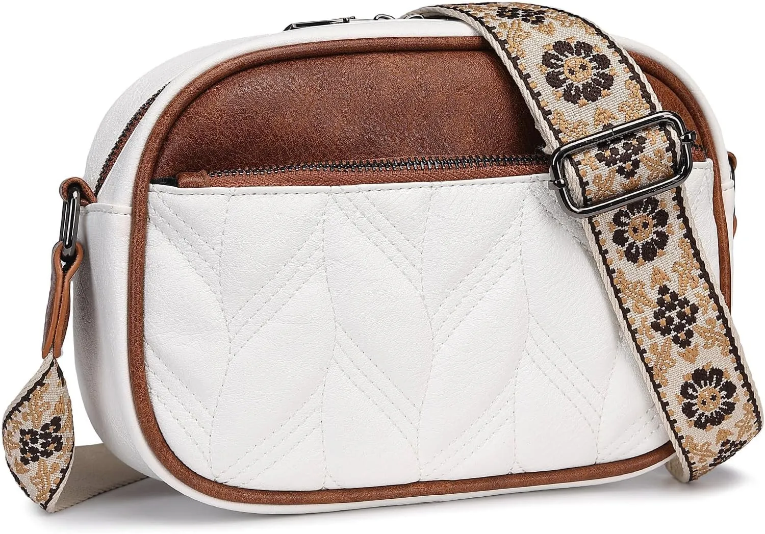 Small Corssbody Purses For Women Vegan Leather Cross Body Handbags Crossbody Bags With Wide Shoulder Strap