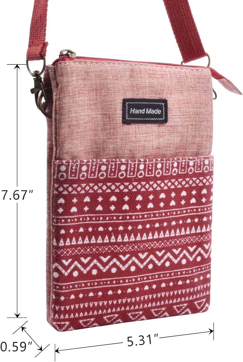 Small Crossbody Bag for Women Mobile Phone Purse National Pattern Shoulder Bag Handbags Coin Pouch for Women
