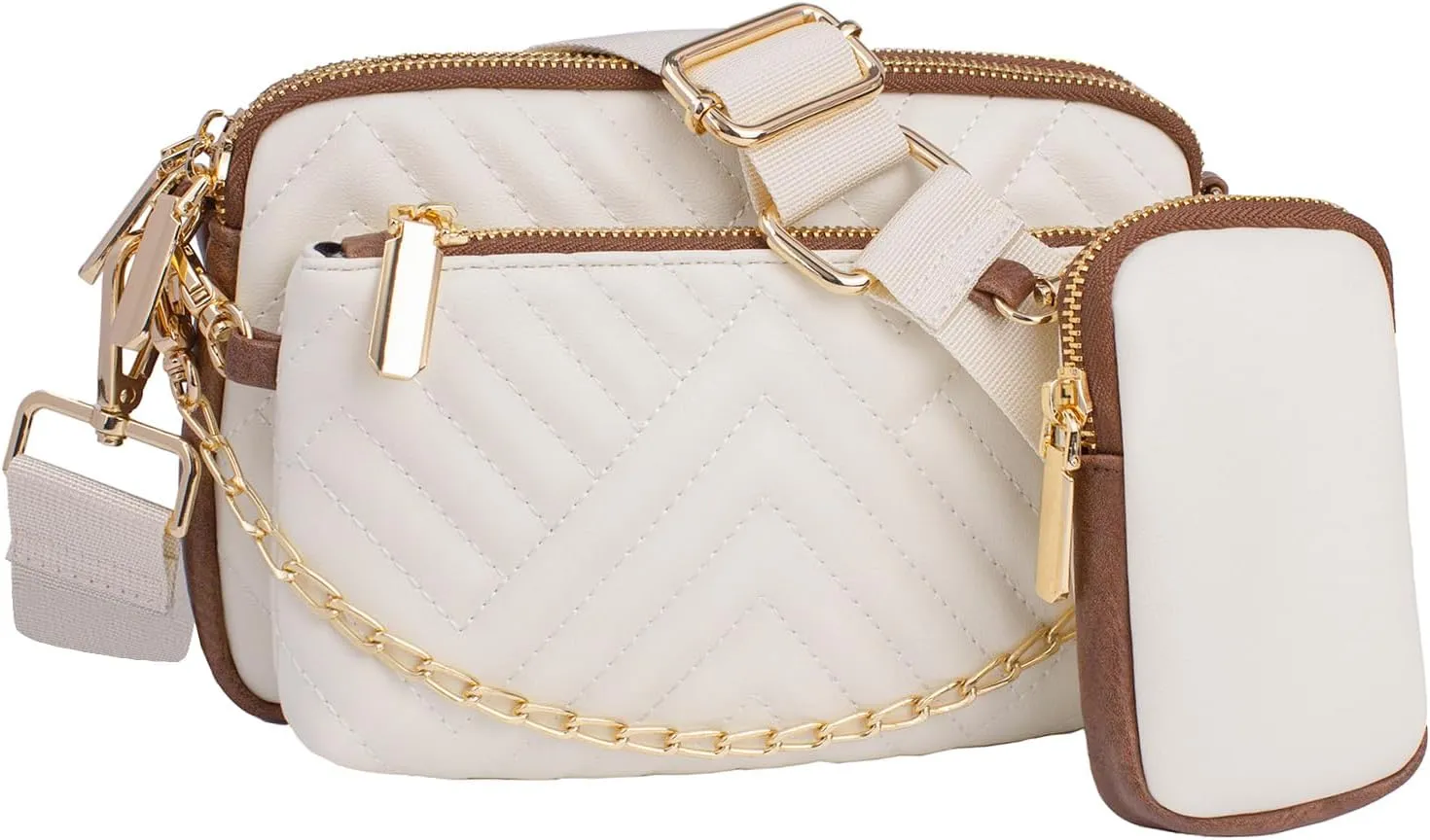 Small Crossbody Bags for Women 3 in 1 Trendy Shoulder Fashion Designer Mini Cute Sling Chest Bag