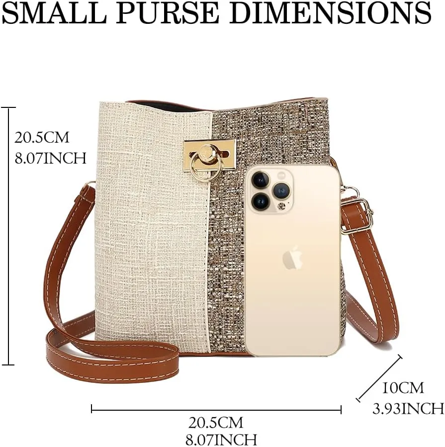 Small Crossbody Bags for Women - Bucket Bags Crossbody Shoulder Purse Women Handbags with Adjustable Strap