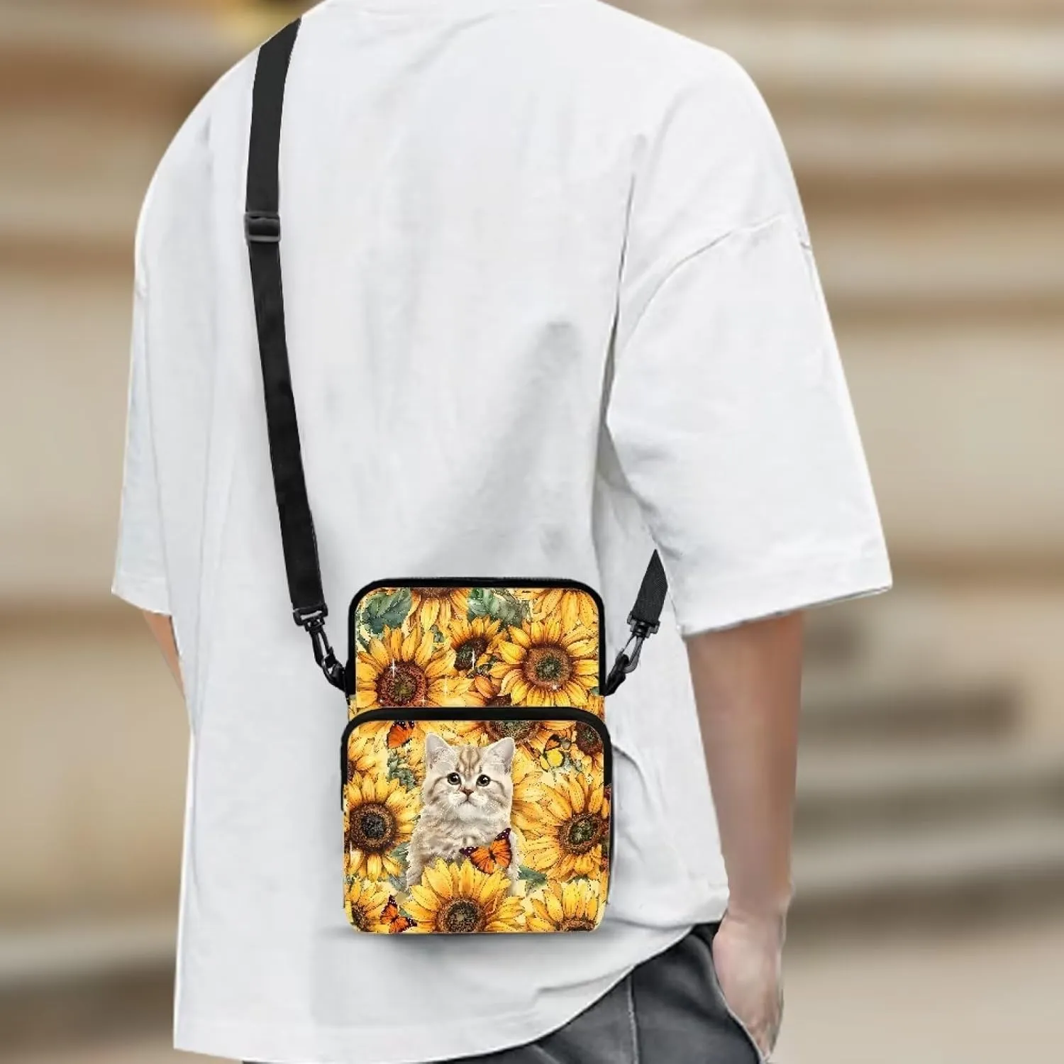 Small Crossbody Bags for Women Men Small Messenger Bag Purses Fanny Pack Wallet Bag Coin Purse Backpack Handbag