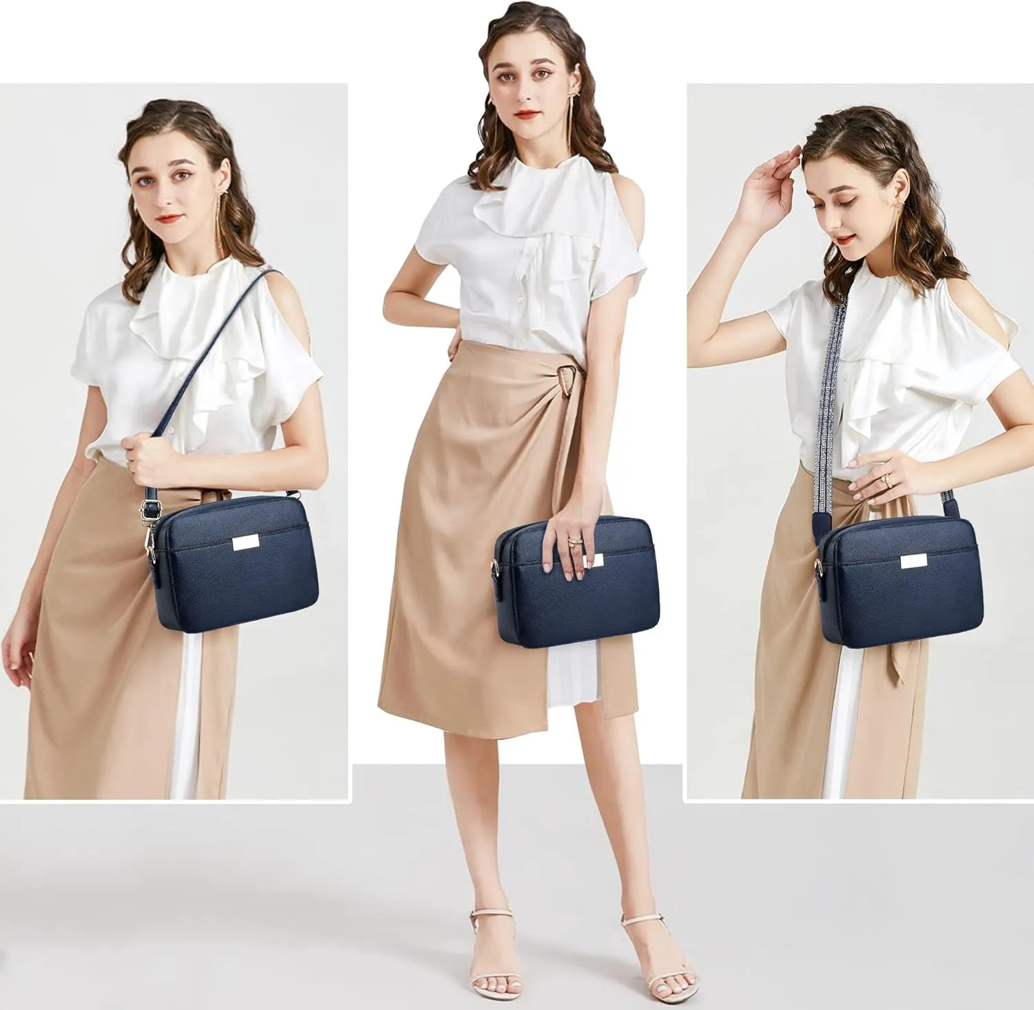 Small Crossbody Bags for Women Vegan Leather Purses Women's Shoulder Handbags Wallet Satchel Cross Body Purse